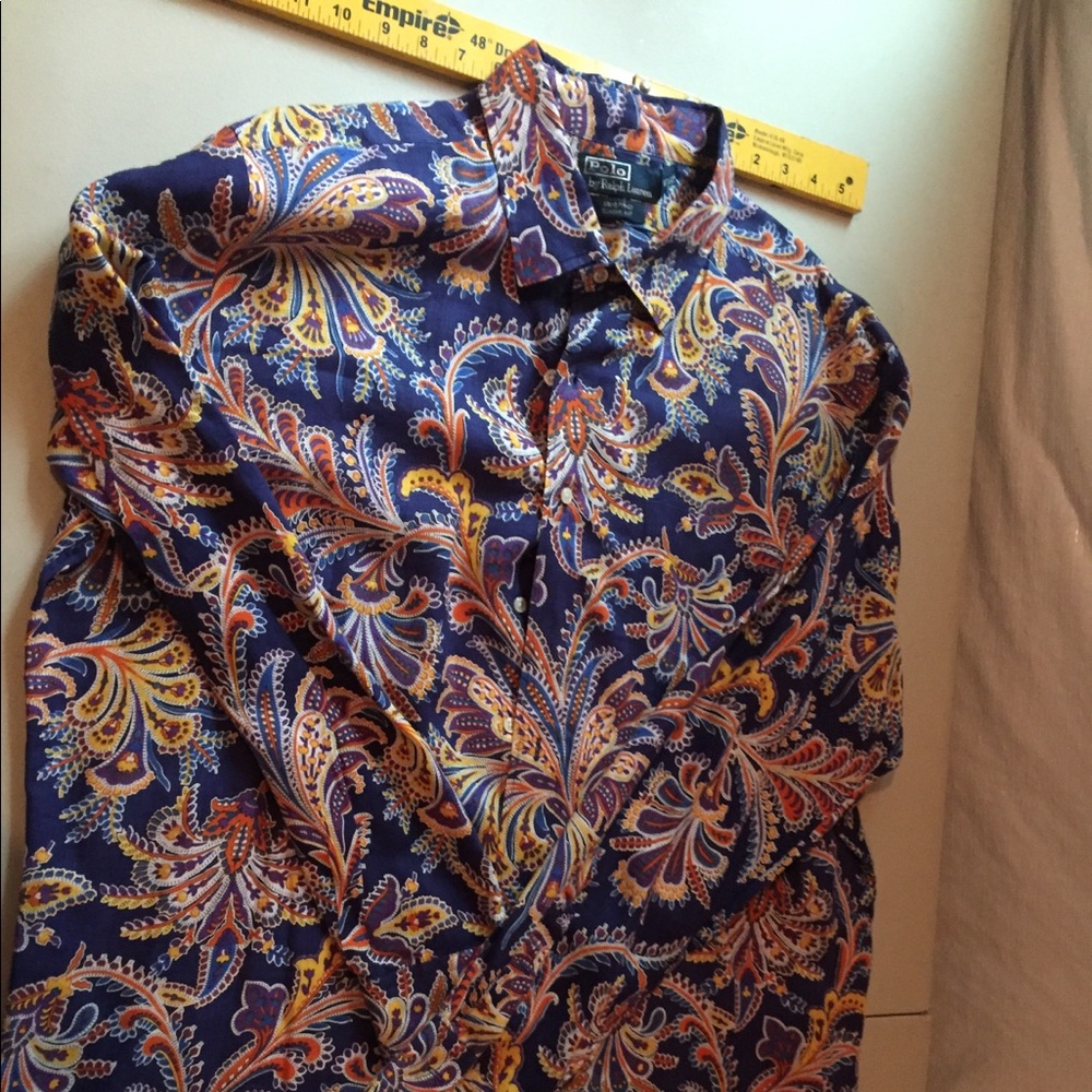 Polo Ralph Lauren 100% Linen Hawaiian shirt